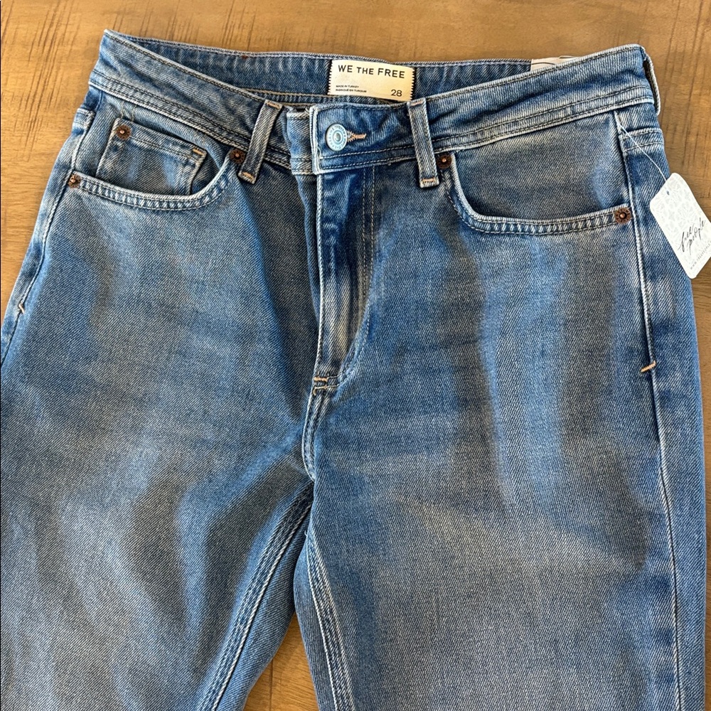 We the Free Love Bomb Flare Jeans Size 28 NWT NEW Free People Dynamite Color - Picture 7 of 15